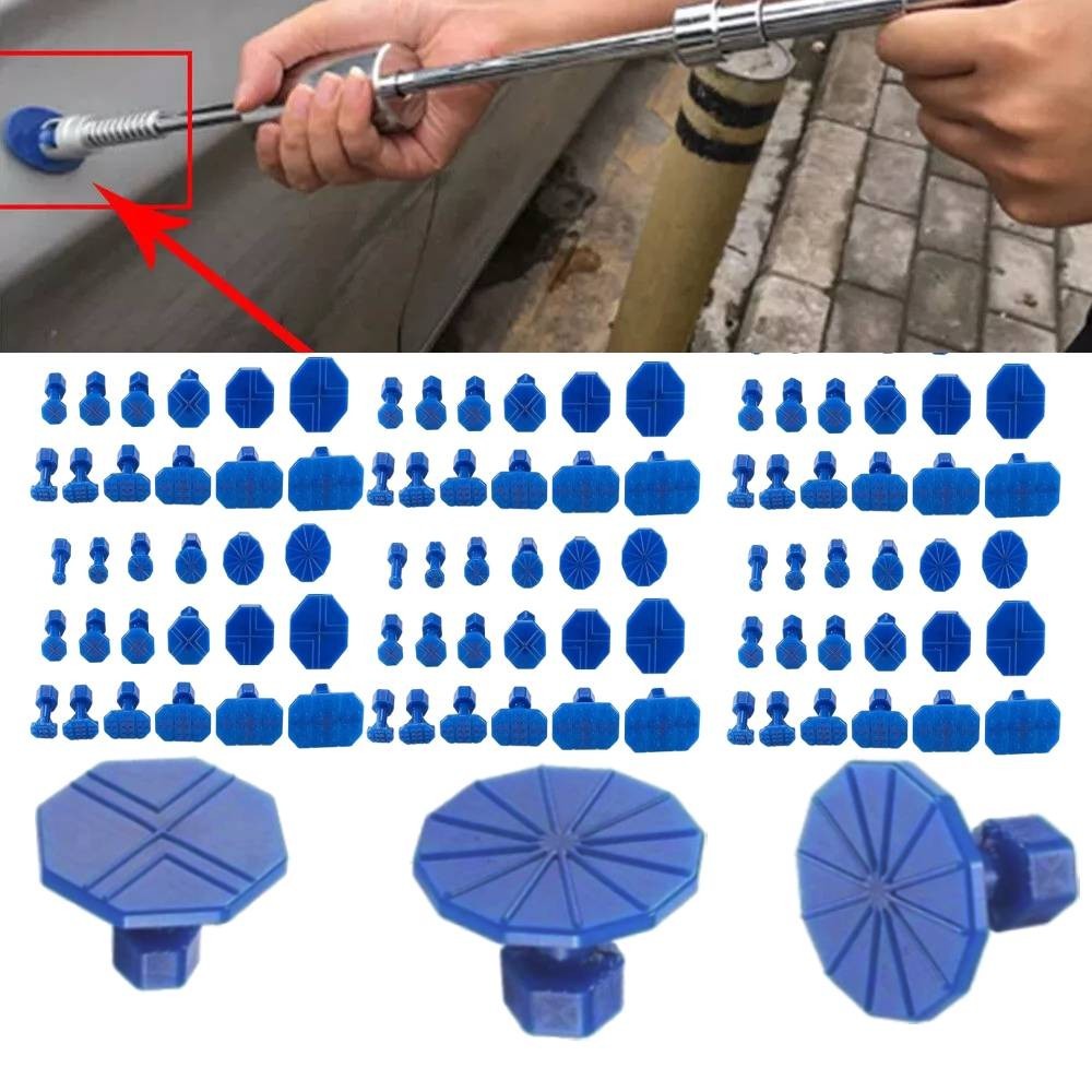 Car Pulling Tabs Paintless Dent Repair Hail Removal Kit For All Puller Tool US