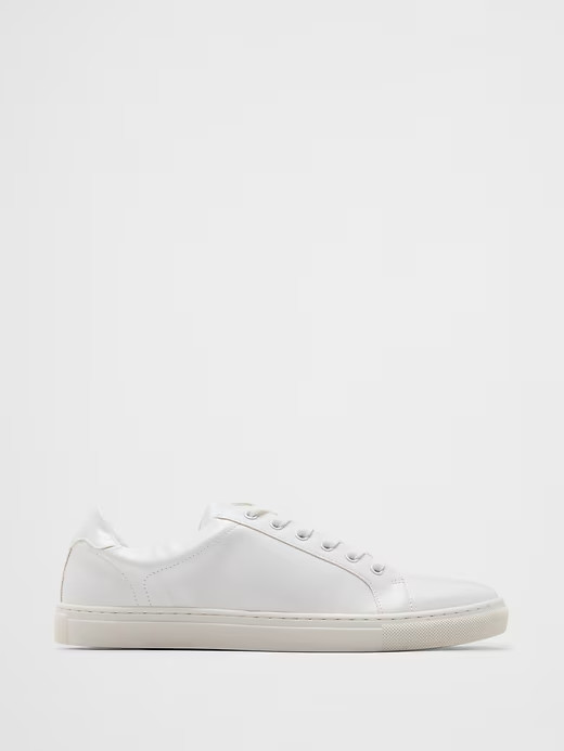 Banana Republic Factory Vegan Leather Sneakers Low Top Casual Shoes Unisex NEW!!