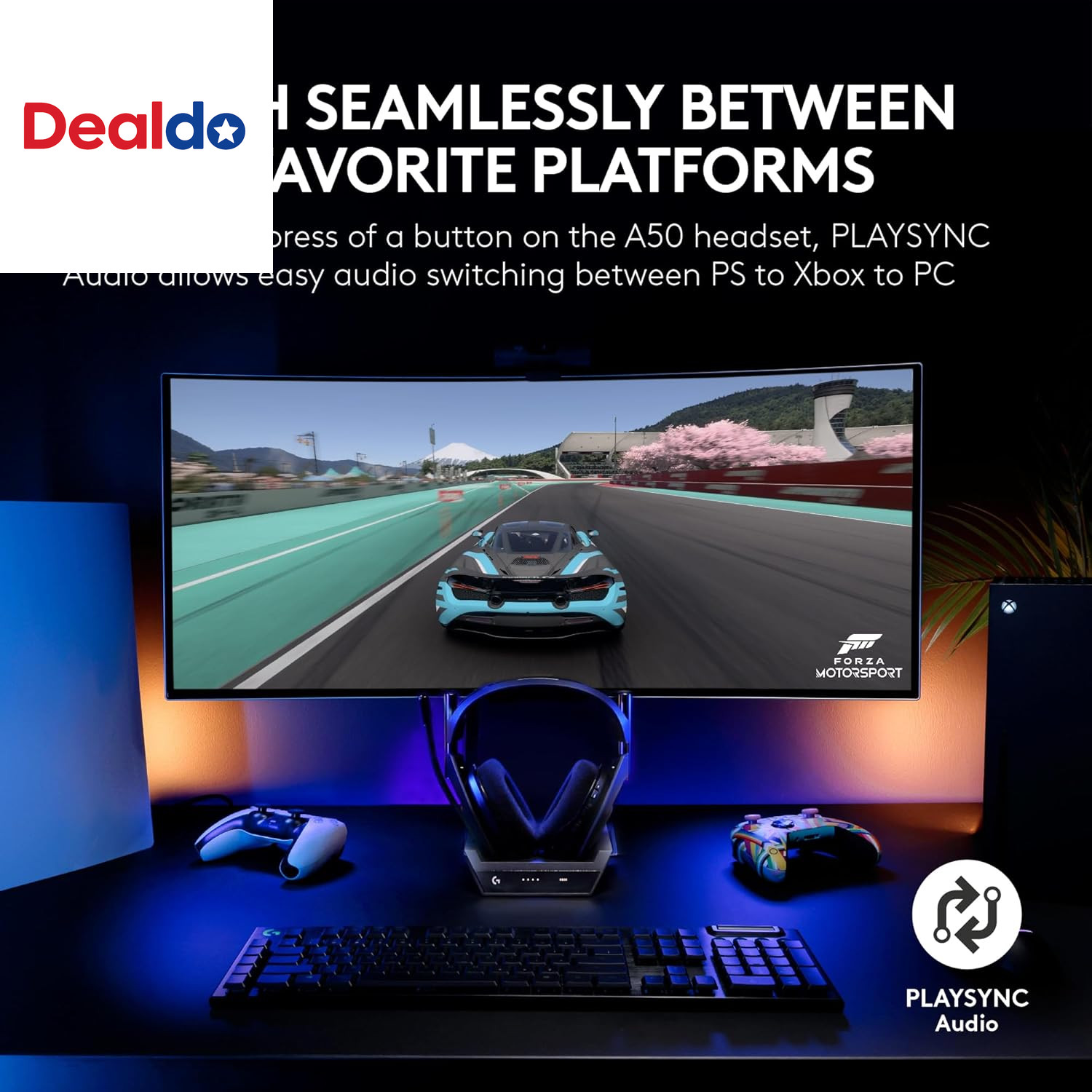 Astro A50 Multi-Platform Wireless Gaming Headset + Base Station for Ps5/Xbox/Pc:
