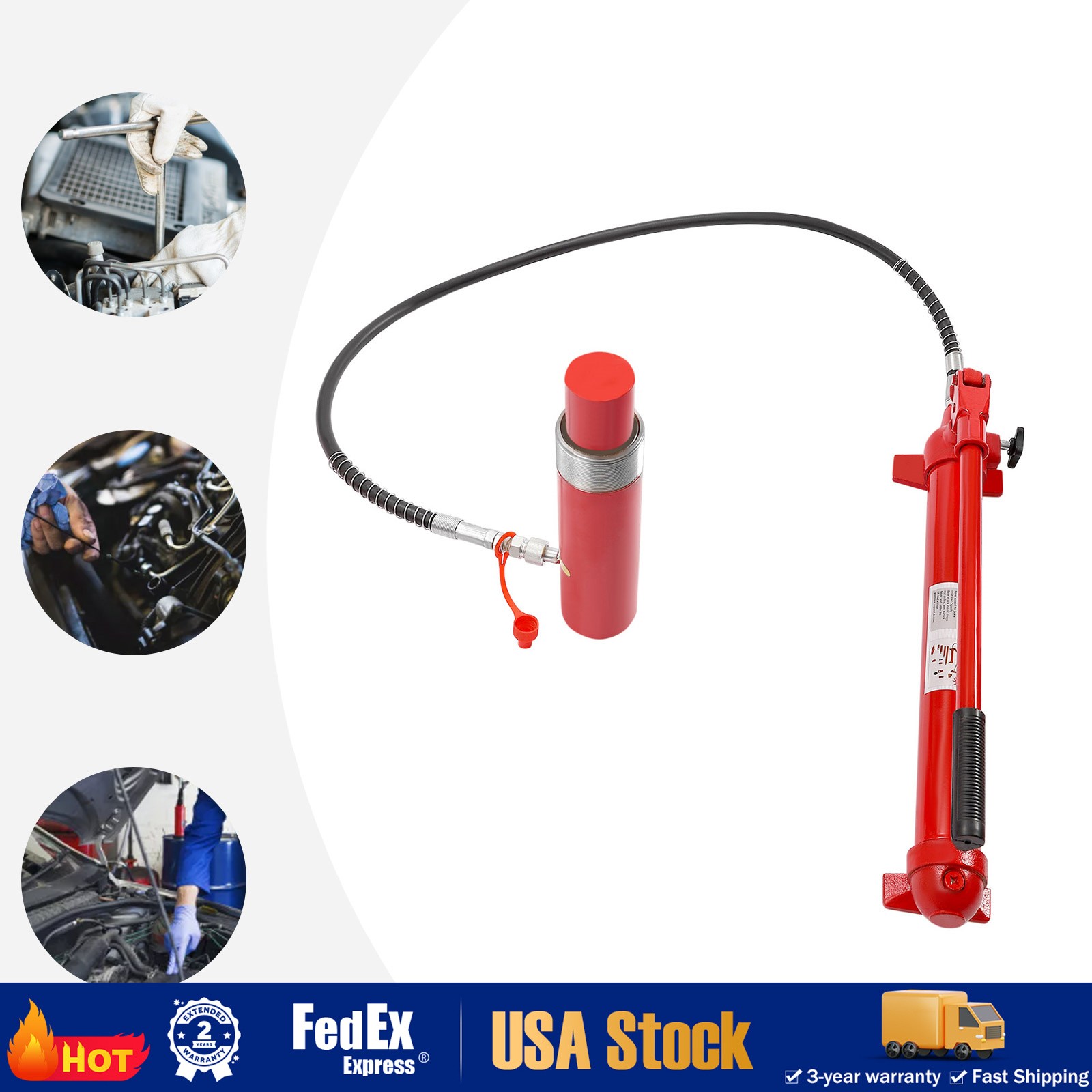 AUTO SHOP TOOL LIFT RAM 20 TON PORTA POWER HYDRAULIC JACK BODY FRAME REPAIR KIT