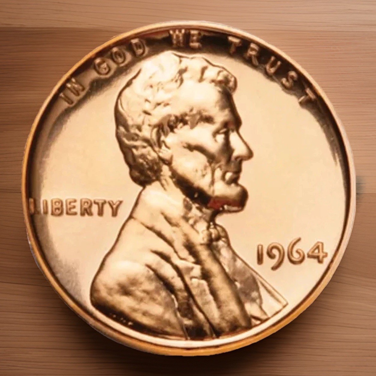 1964 Lincoln Cent Red Gem PROOF Fast Shipping W/Tracking
