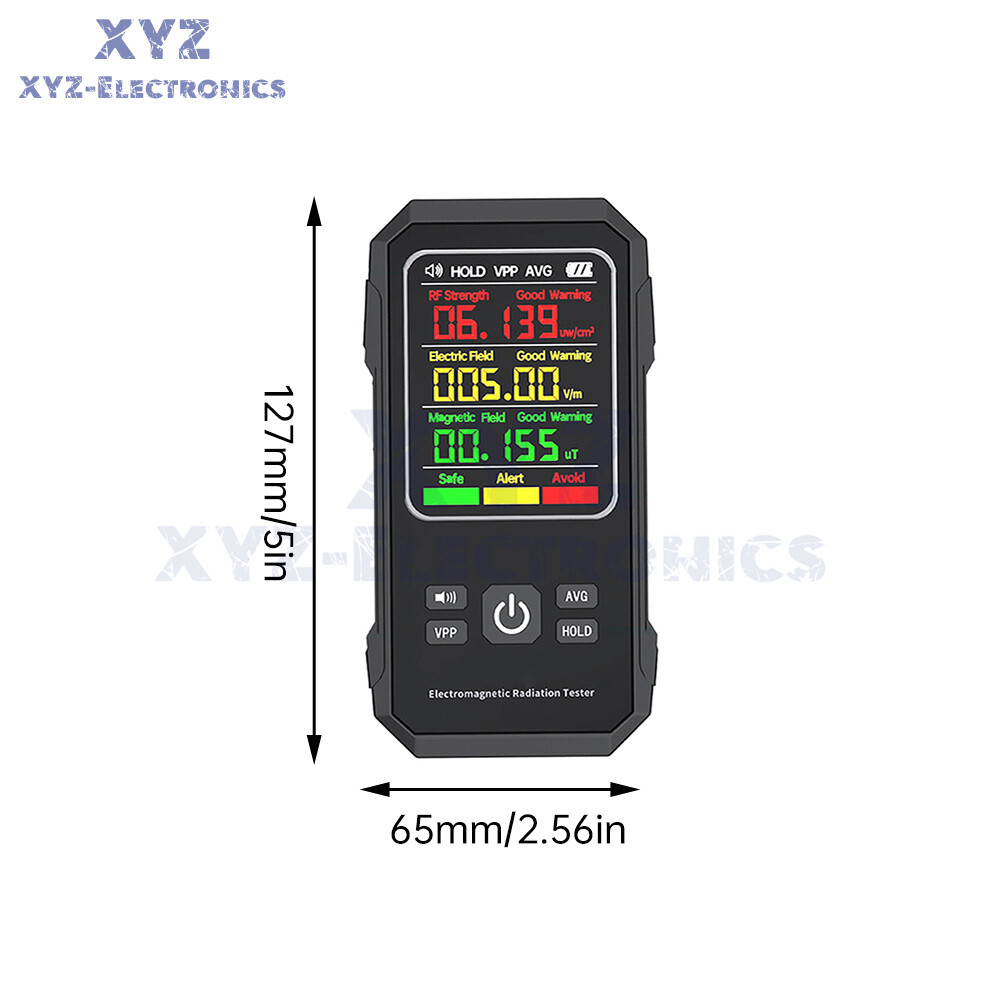 Digital EMF Meter Electromagnetic Field Radiation Tester Detector Geiger Counter