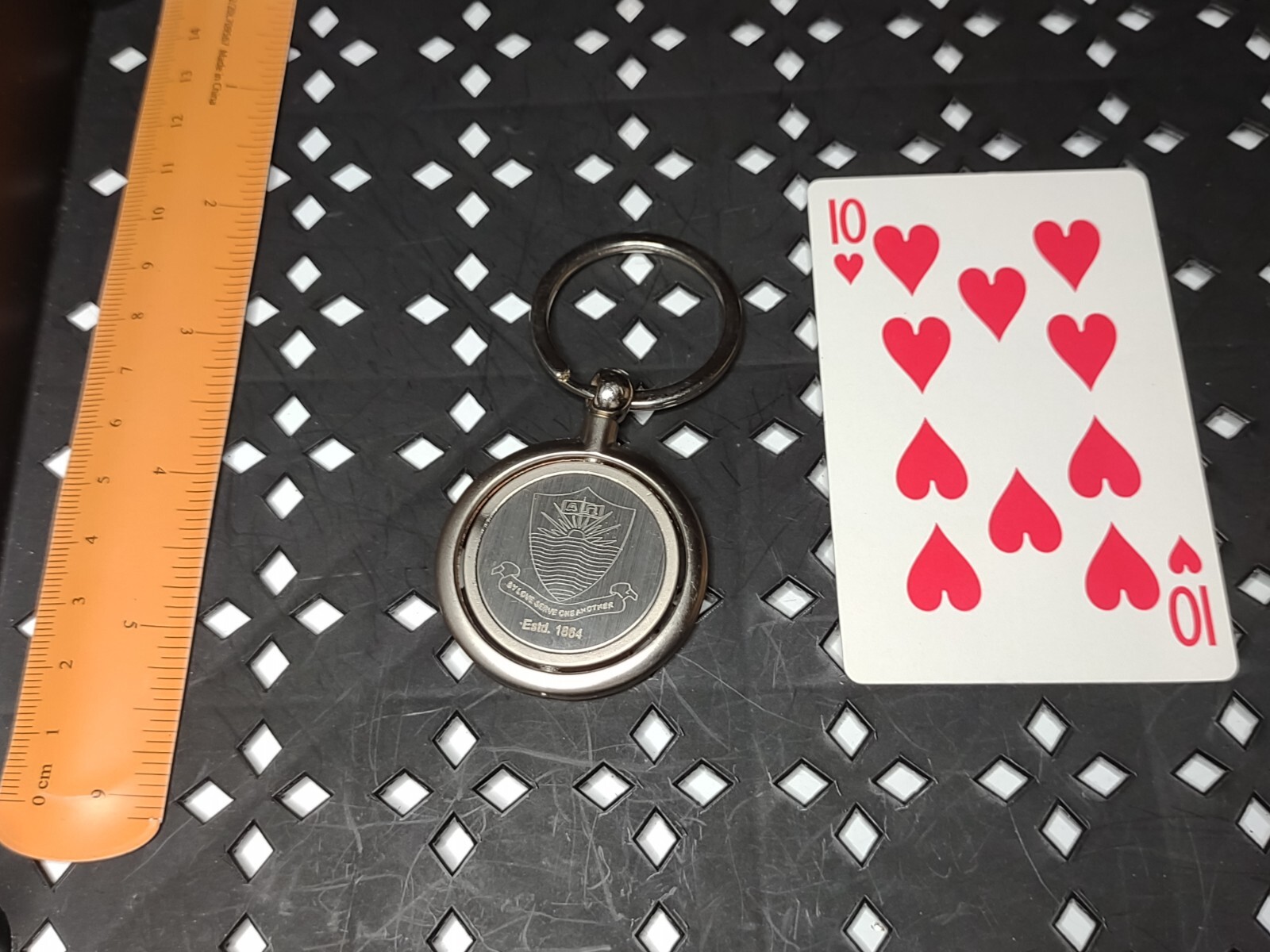 Round FCC Logo Keychain