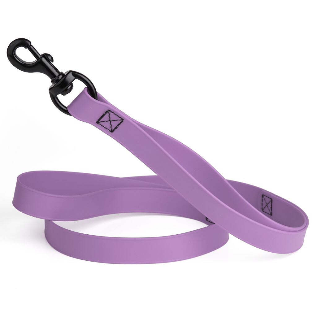 Dog Pet Waterproof Multi-Handle Leash Amethyst Purple W 1" - L 6'