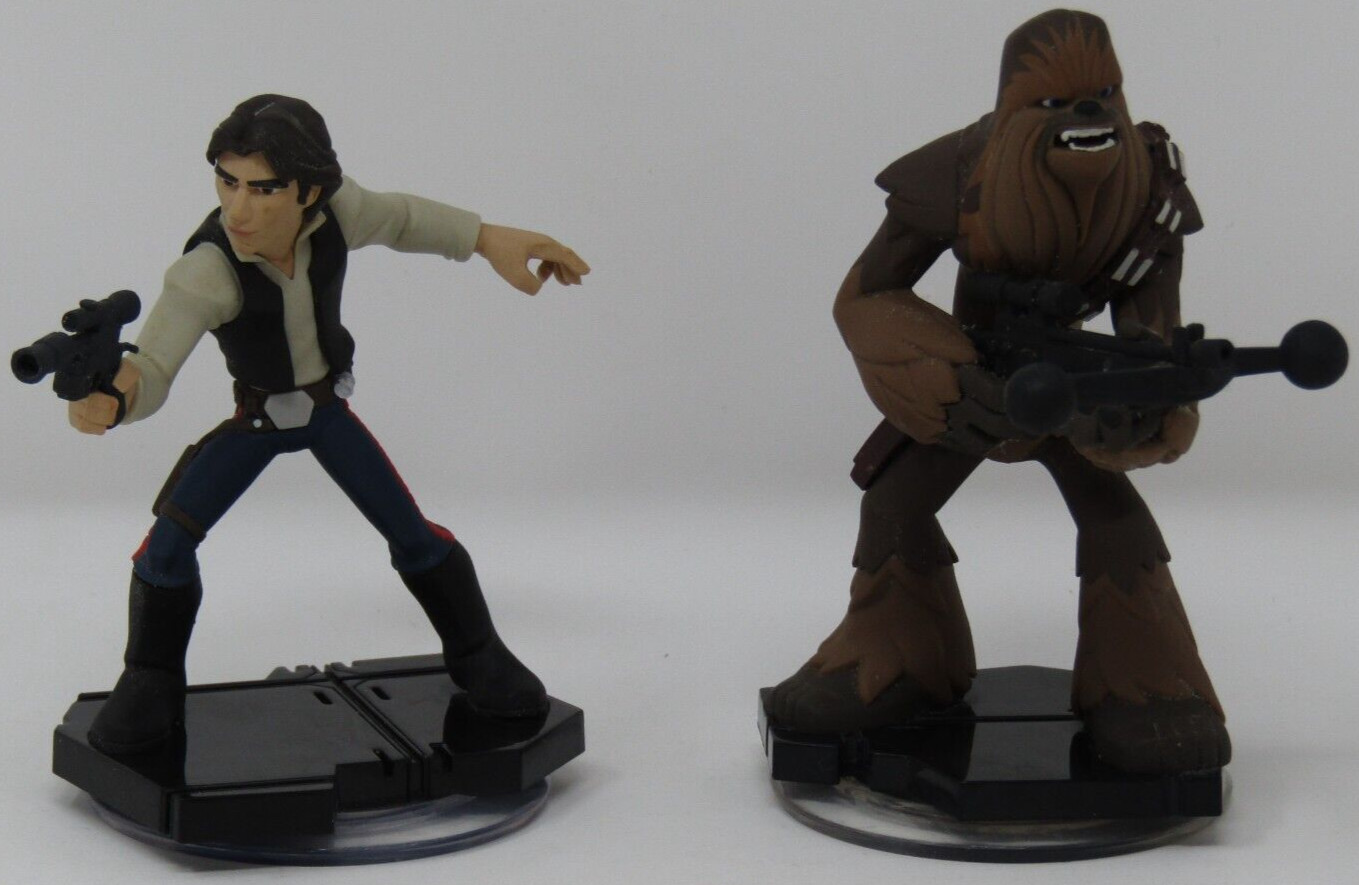 Disney Infinity 3.0 Rise Against the Empire Han Solo & Chewbacca Figures