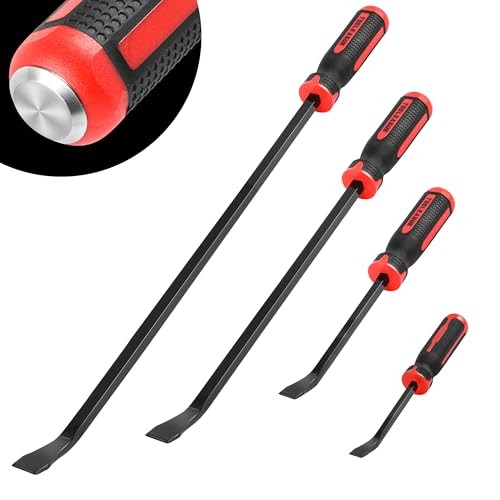 UtilityPcs Pry Bar Set,Mechanic Hand Tools with Thicker 8",12",18",24" 4