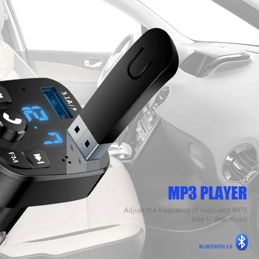 Wireless Car Bluetooth FM Transmitter MP3 Audio USB Charger Adapter Handsfree