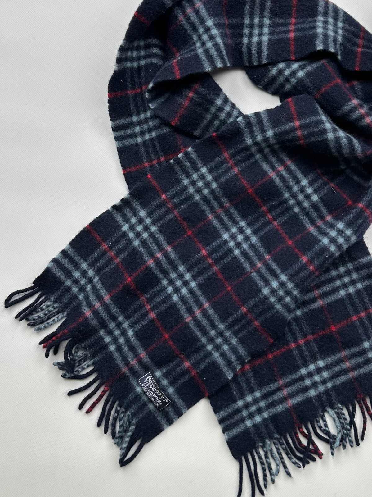 Burberry Vintage 100% Lambswool Scarf Men’s Size OS