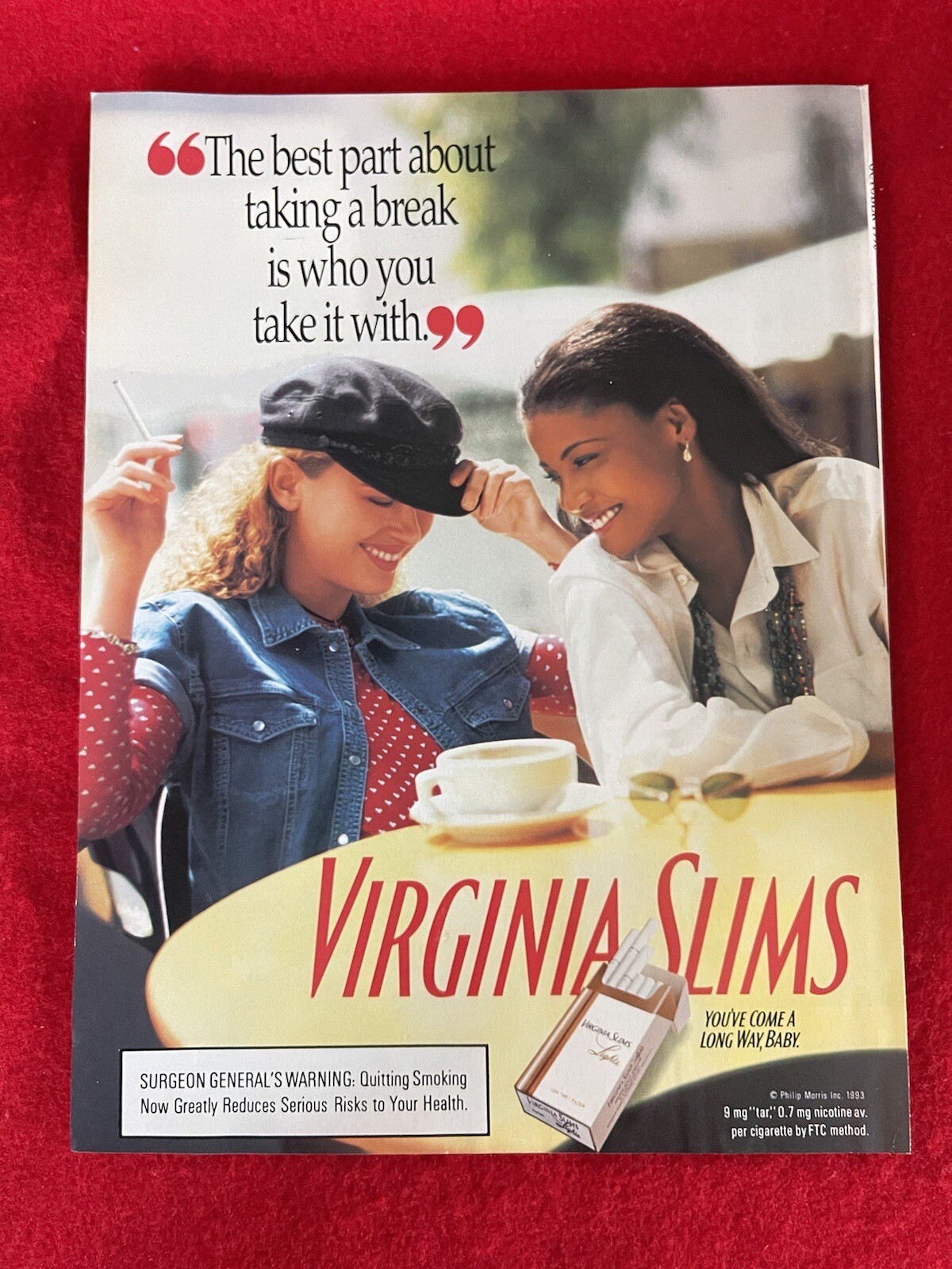 Vintage 1993 Virginia Slims Cigarettes Print Ad