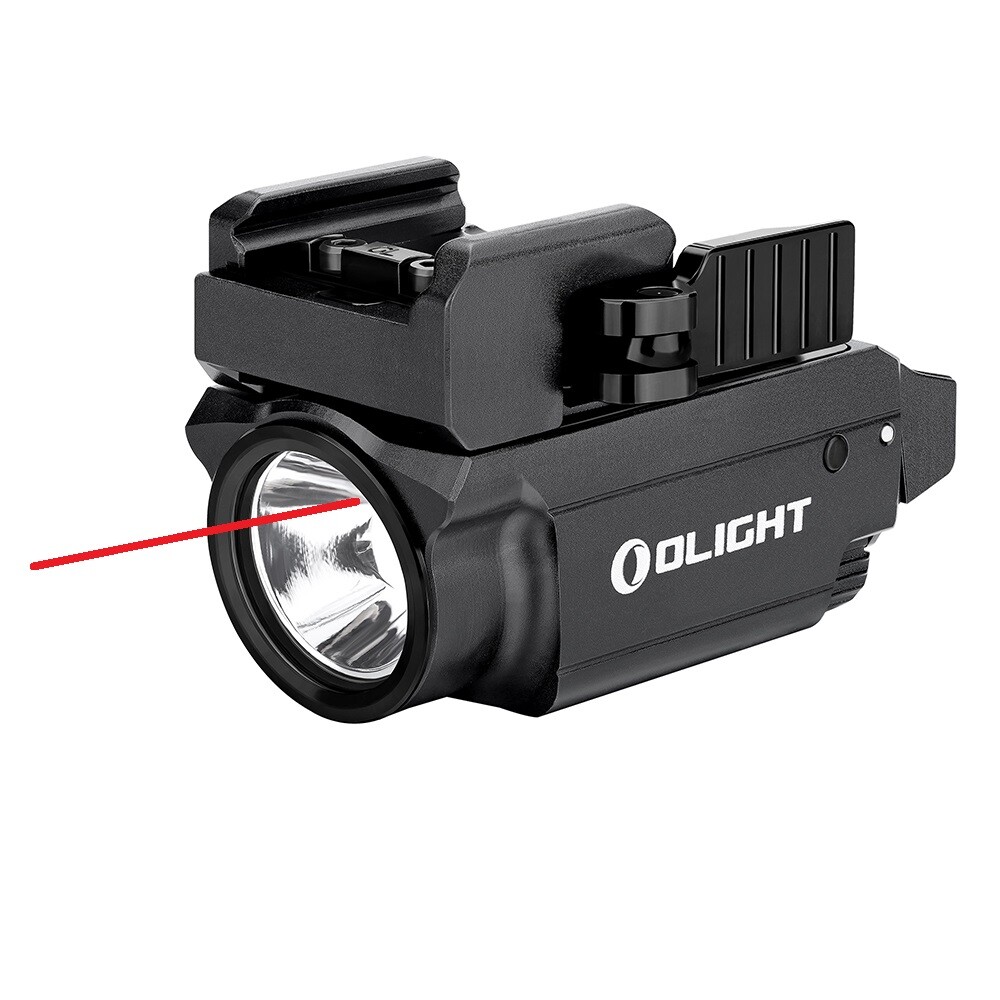 Olight Baldr RL Mini 600Lumen Pistol Flashlight Red Laser Combo USB Rechargeable