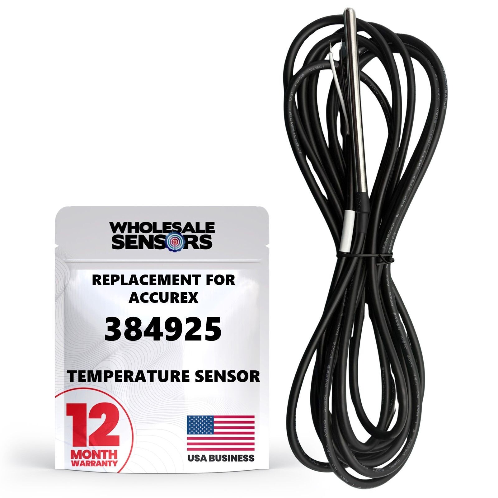 Replacement for Accurex 384925, Temperature Sensor, 12 Month Warranty