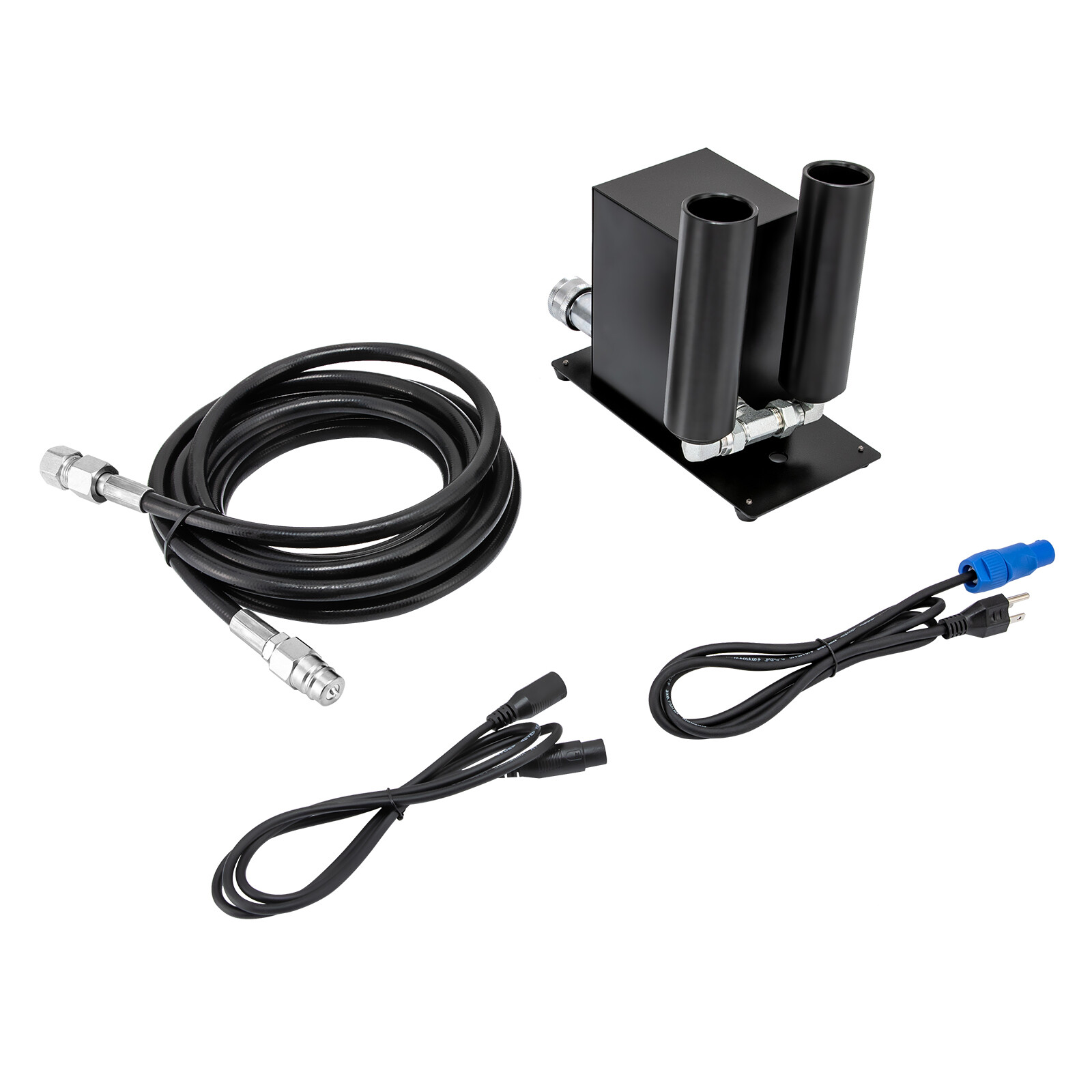 2-Nozzle CO2 Column Fog Machine CO2 Cannon Stage Smoke Effect DMX512 w/20ft Hose