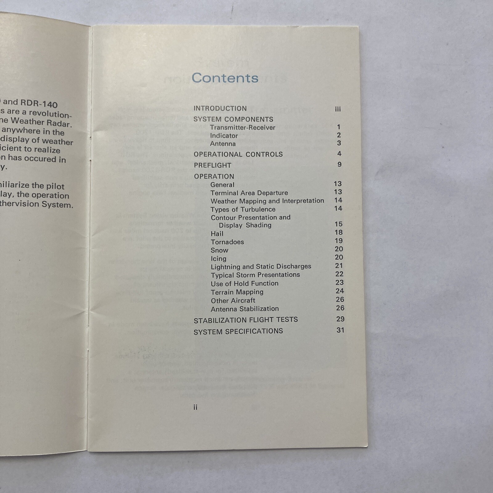 Bendix RDR-1200/140 Weathervision Systems - Pilots Handbook (AC 774)