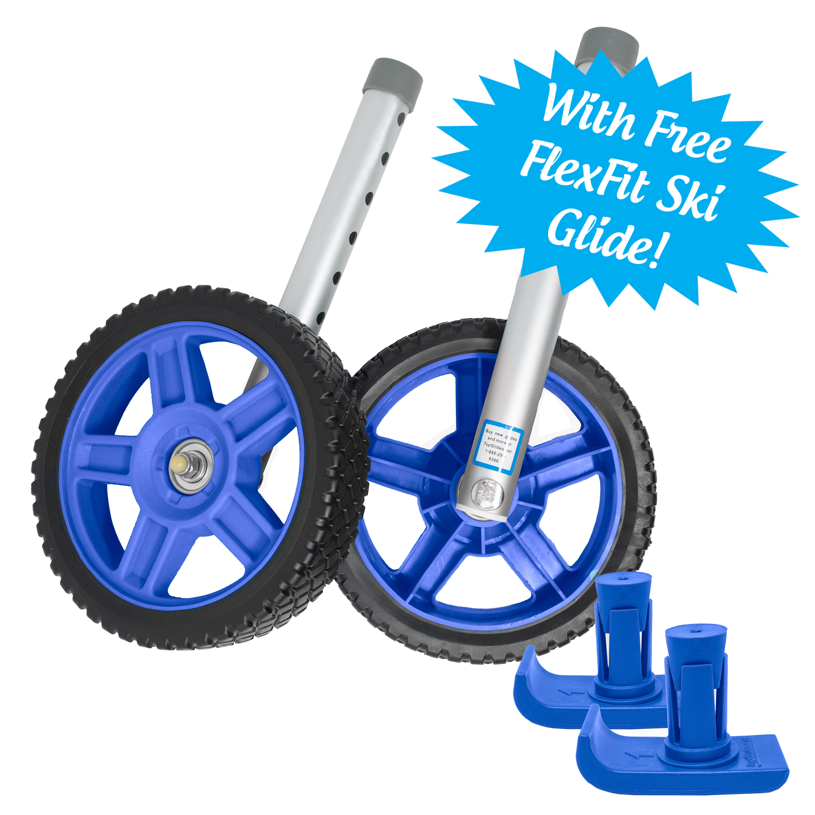 Off-Road Walker 8 Inch Wheel Kit with FREE FlexFit Ski Glides