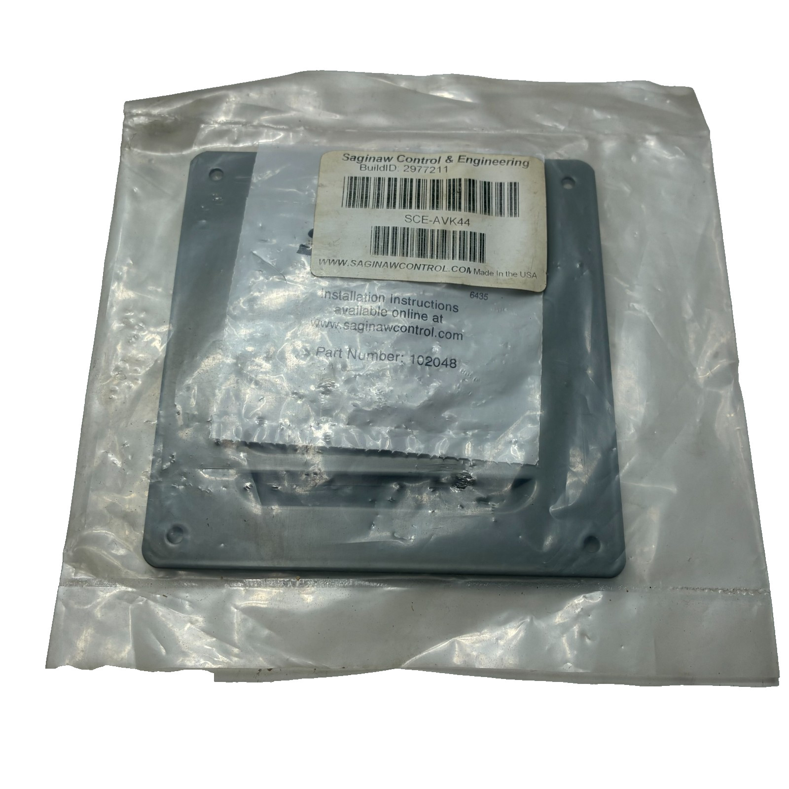 SCE SCE-AVK44 LOUVER PLATE KIT 5.63"(H)X5.50"(W)X0.43"(D)