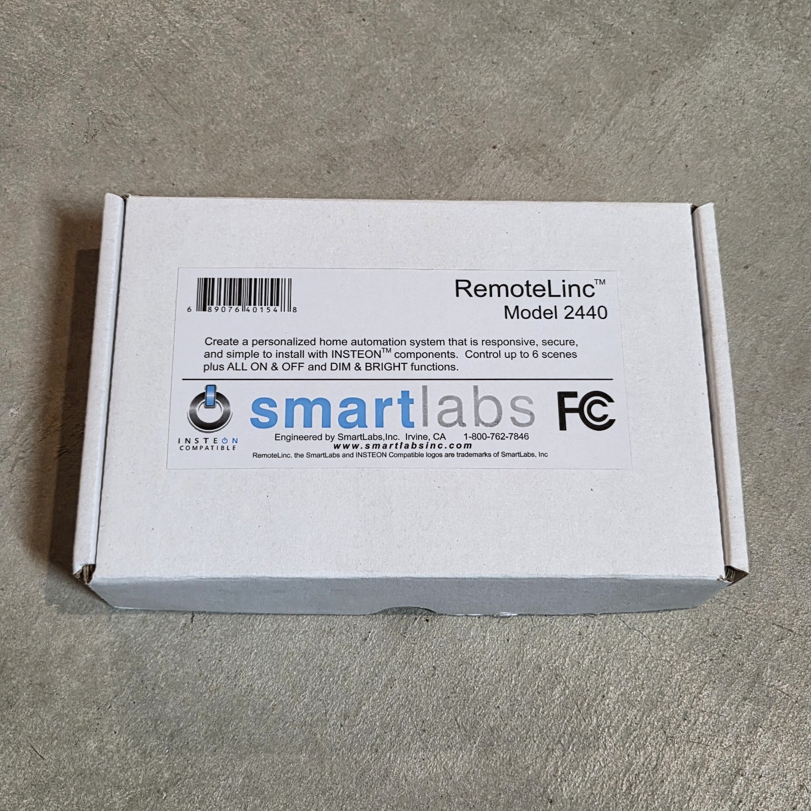 Insteon RemoteLinc 2440 Remote Control By Smartlabs OEM Replacement Part Silver