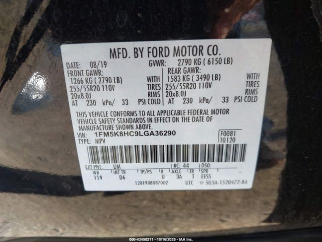 Camera/Projector Camera Windshield Mounted Fits 20-24 EXPLORER 12702946