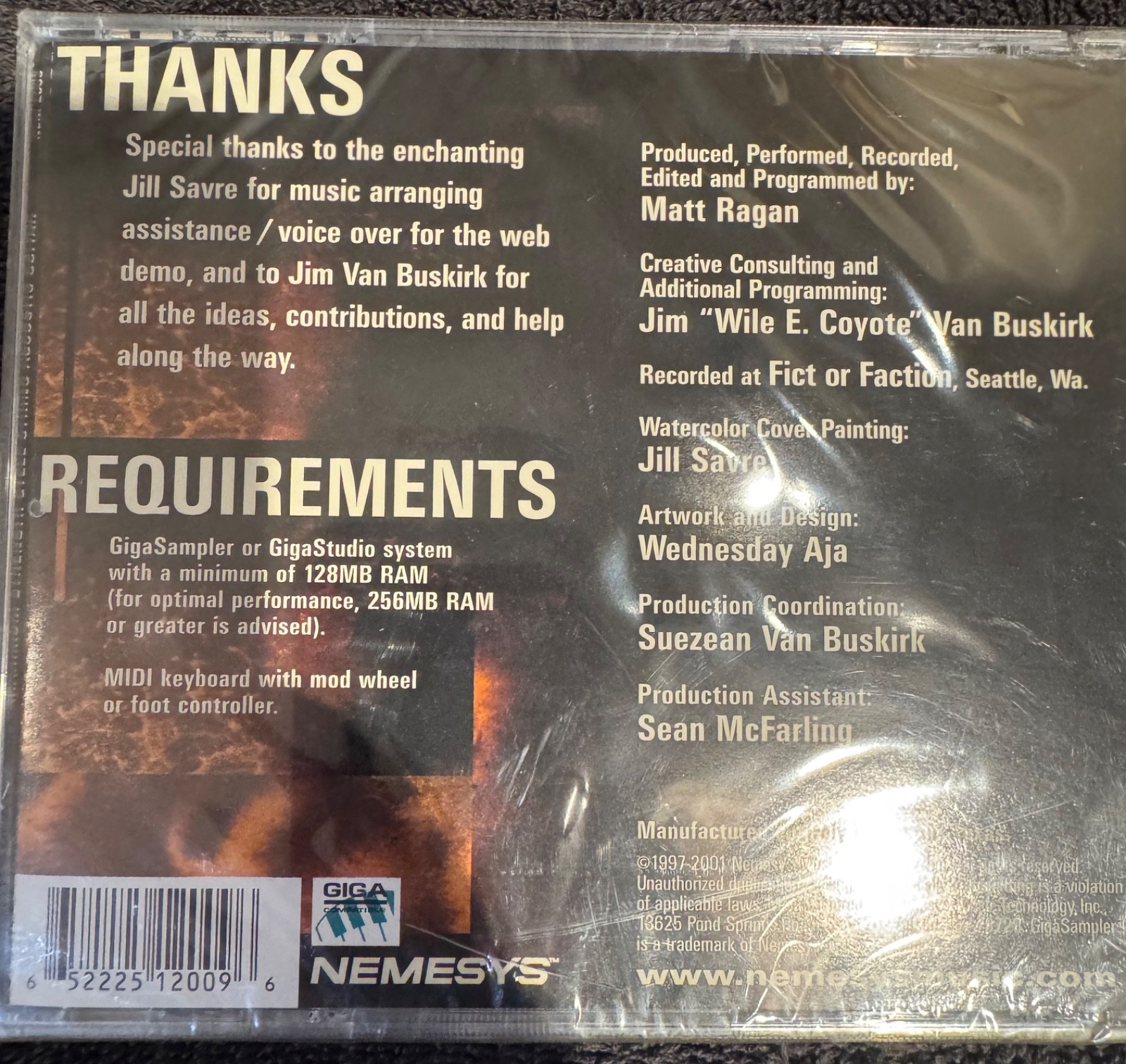 Matt Ragan Acoustic Guitars Maximum Strength Tascam Giga Sampler CD Library New