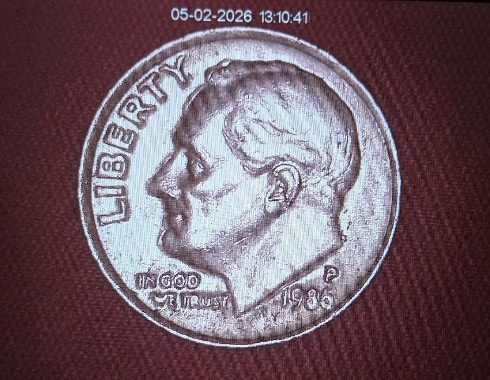1986-P Roosevelt Dime Error Broadstrike 🔥 Broadstruck Oddities 😲
