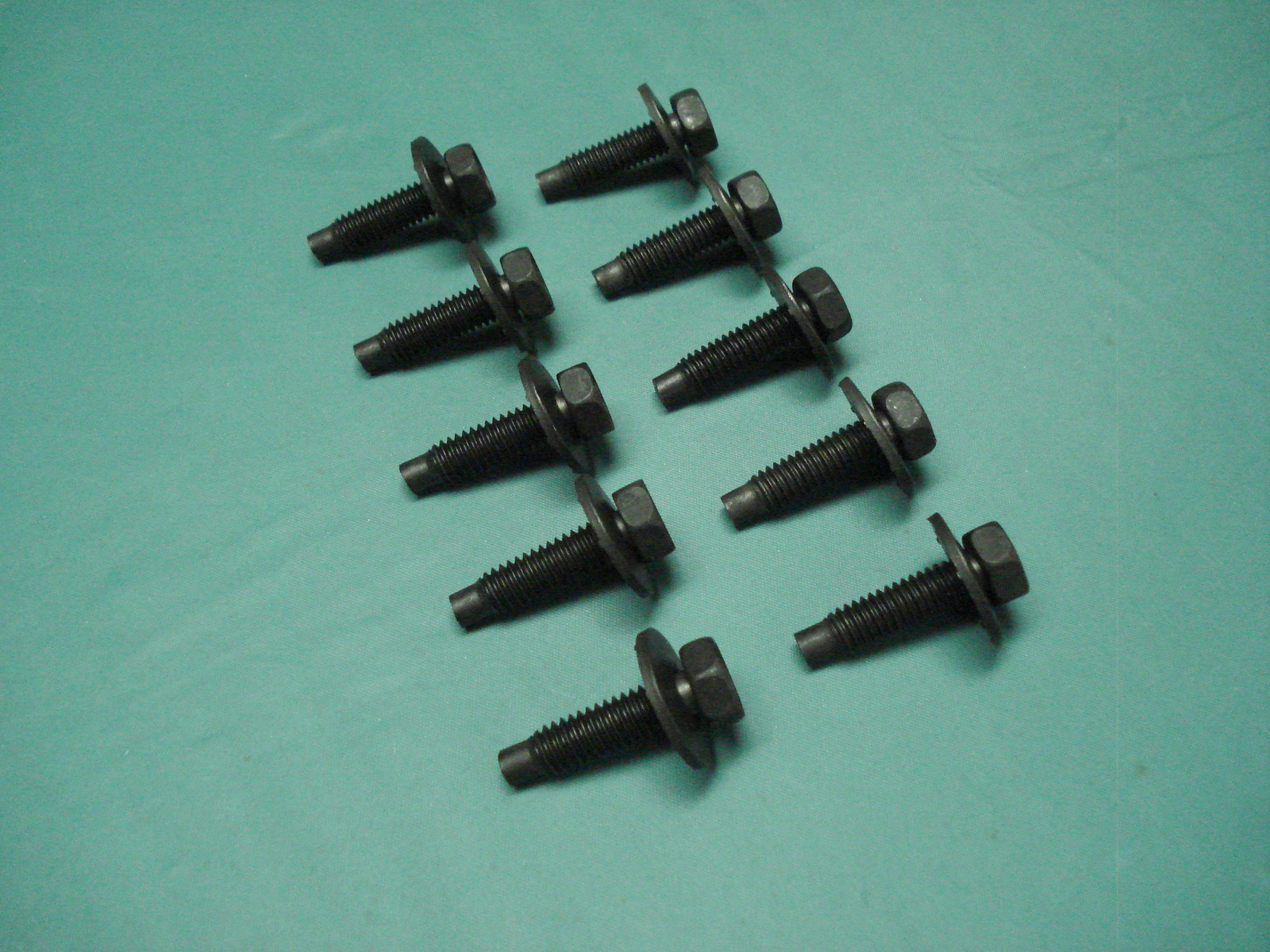 Body bolts 5/16"-18 x 1-1/4" SEMS, dog point GM Ford Chrysler, door fender hood