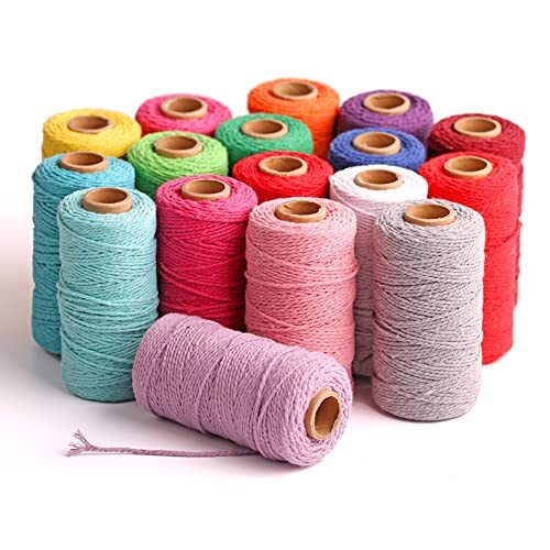 (109 Yards/1.5mm/35 Colors Optional) Macrame Cord Craft 1.5mm×109yards Black