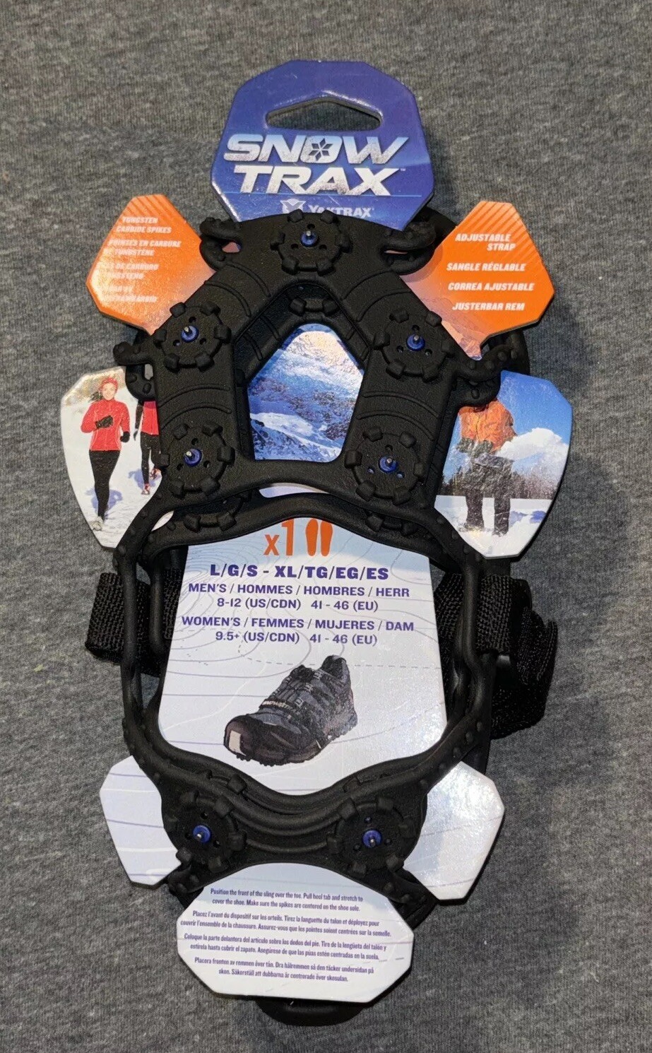 Snow Trax Snow Shoes Foot Traction Snow Ice Size L/XL  Men's 8-12 Women's 9.5 +