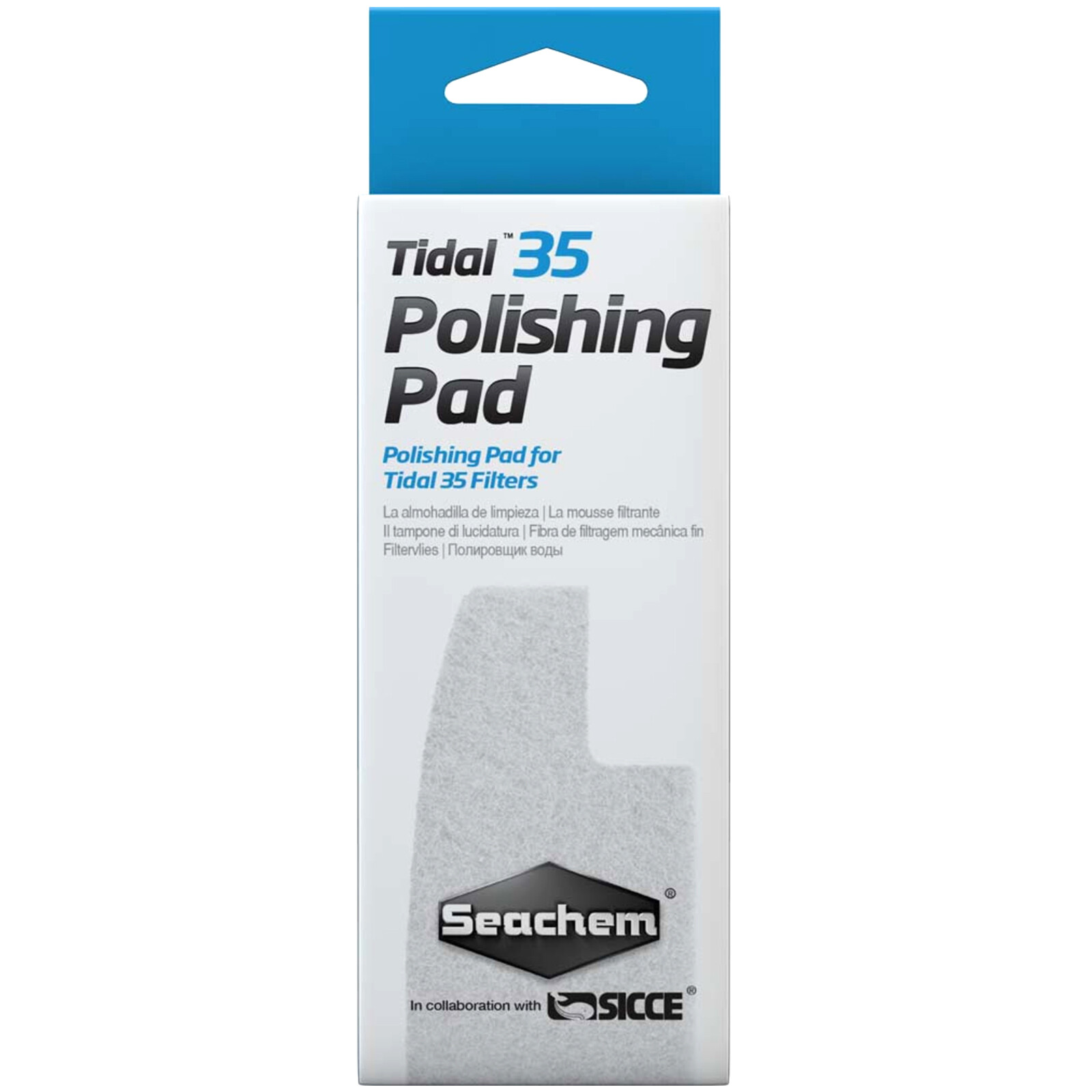 Seachem Tidal 35 Polishing Pad 2 Pack Fine Filter Pads for Pristine Clear Water