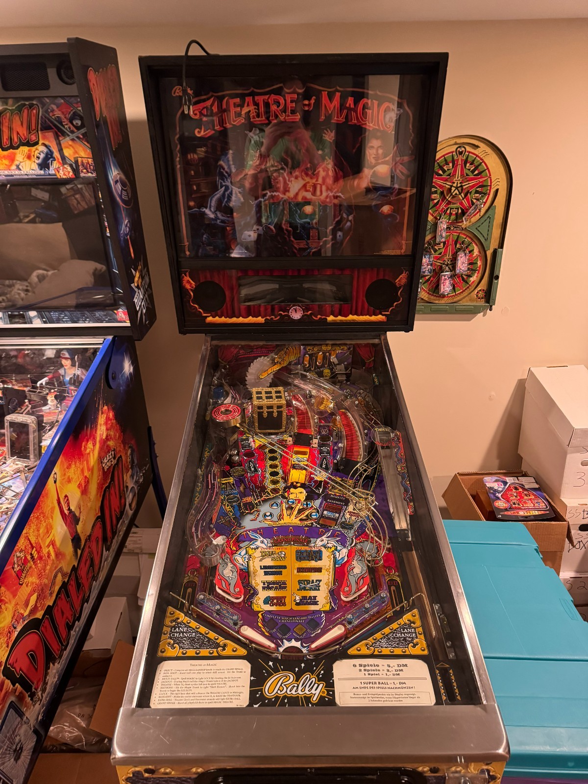 THEATRE OF MAGIC Pinball Machine - Bally 1995