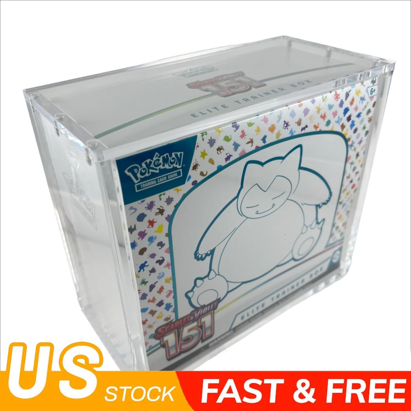 Pokemon ETB Elite Trainer Clear Display Protector Case - Fits All New ETBs US