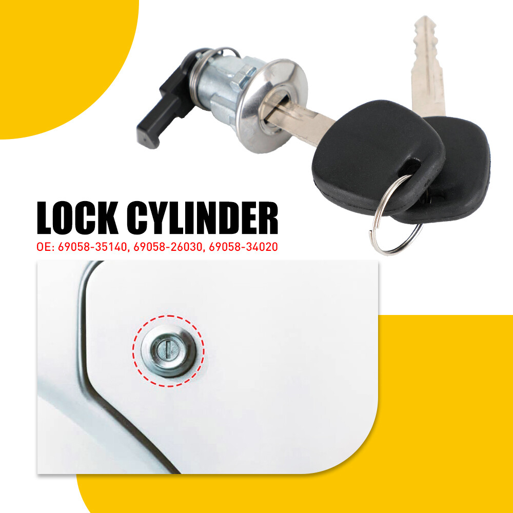 Fuel Door & Keys Gas Lock Cylinder For Toyota 1995-2004 Tacoma 2000-2003 Tundra