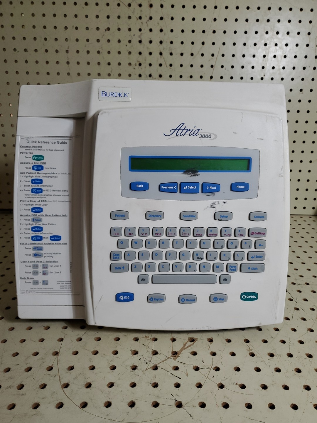Burdick Atria 3000, Full-Page Interpretive EKG/ECG Machine