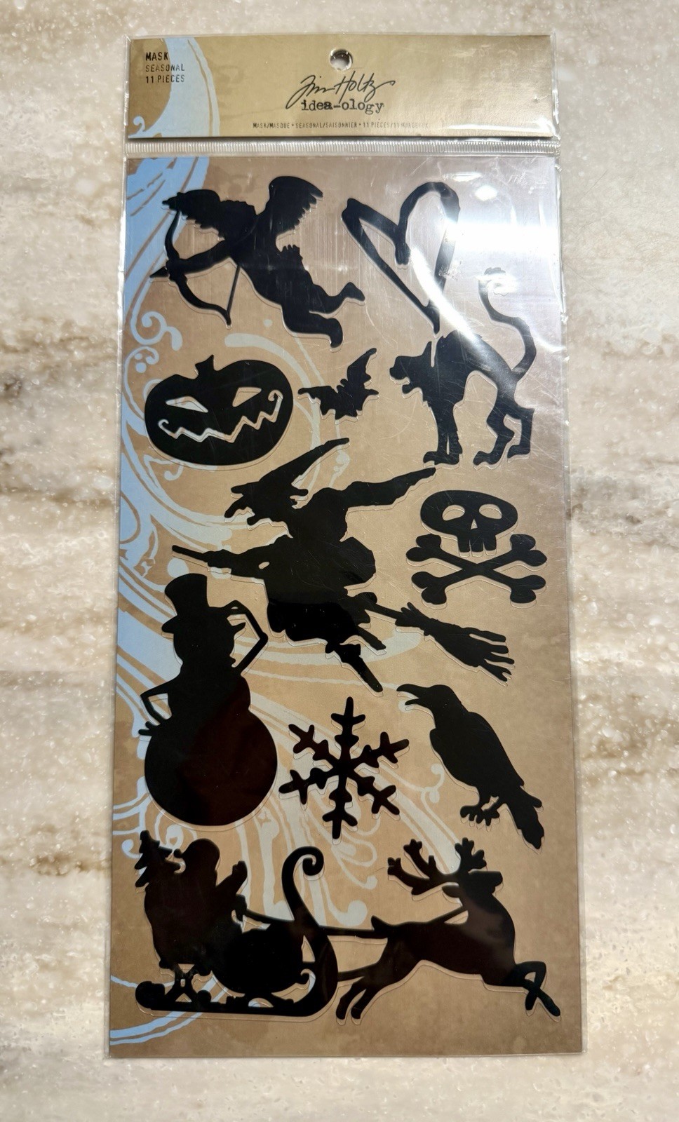 TIM HOLTZ Idea-ology **SEASONAL MASK** Mixed Media 2010 Holidays NEW Old Stock