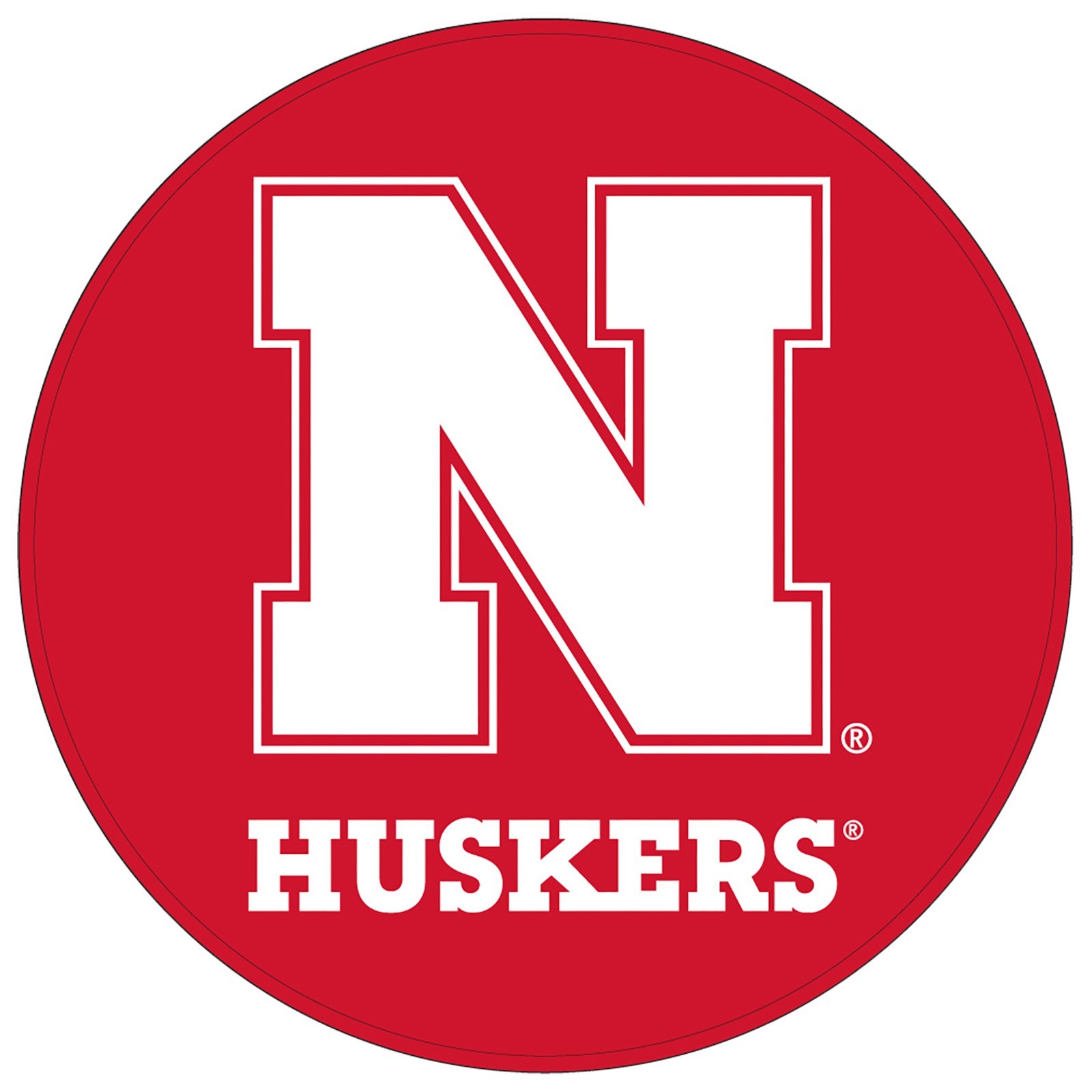 KR Strikeforce NCAA Nebraska Huskers Round Rubber Bowling Shammy