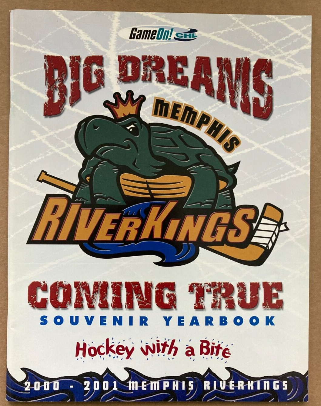 Memphis RiverKings Big Dreams Souvenir Yearbook, 2000-2001, Rare