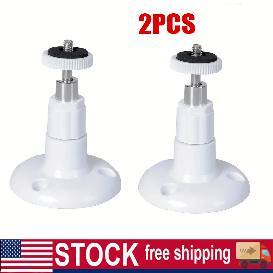 Wall Surveillance Camera Bracket, Indoor And Outdoor Rotatable Bracket 2pcs