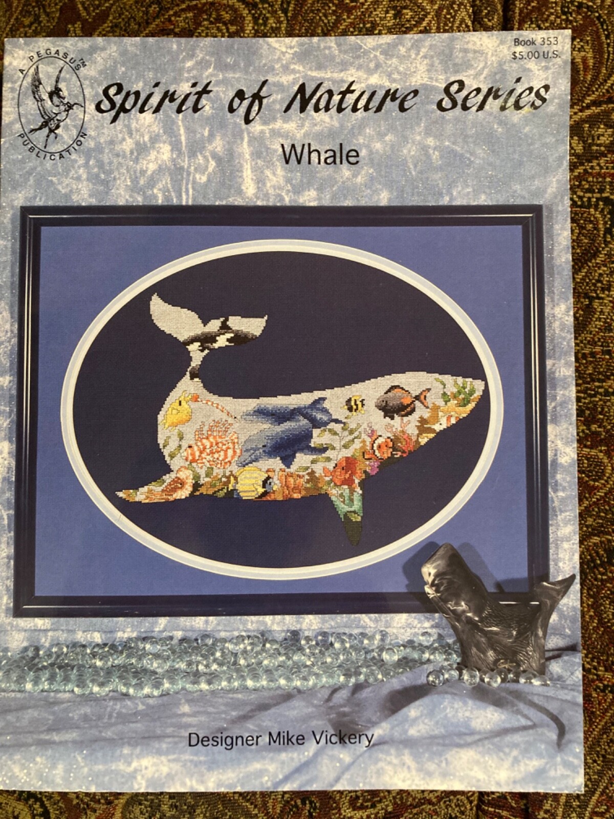 WHALE Spirit of Nature Series Counted Cross Stitch Embroidery Book 353 Pegasus