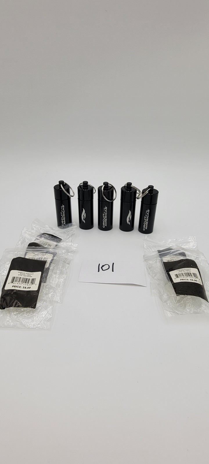 F1 COTA Ear Plugs LOT of 5 Canister Keyring Black Case - Brand New