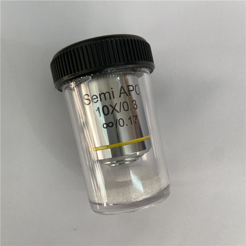Flat Field Semi-achromatic Infinite Objective Lens f Biologic Microscope 4X-100X