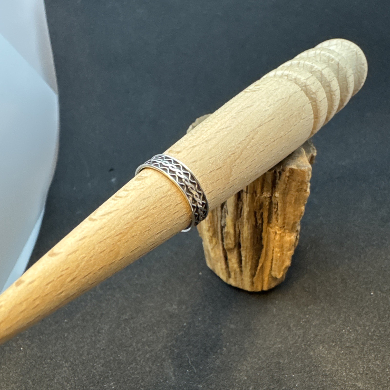 Patterned Cuff .925 Sterling Silver Toe Ring