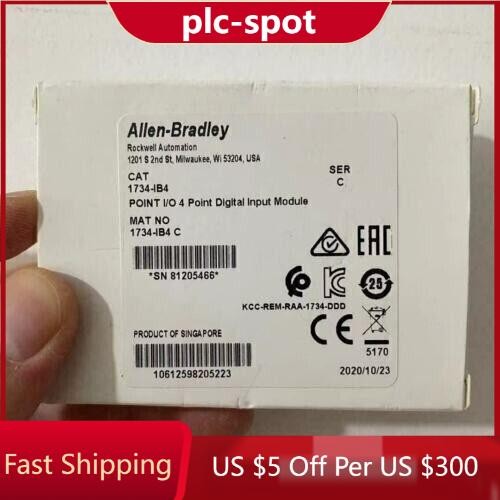 New 1734-IB4 Factory Sealed Point I/O 4 Point Digital Input Module Allen Bradley