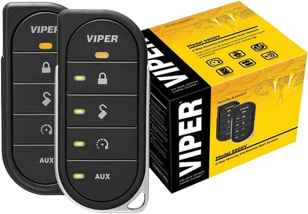 Viper 5806V 2-Way LED Car Alarm & Remote Start System w/ 1-Mile Range