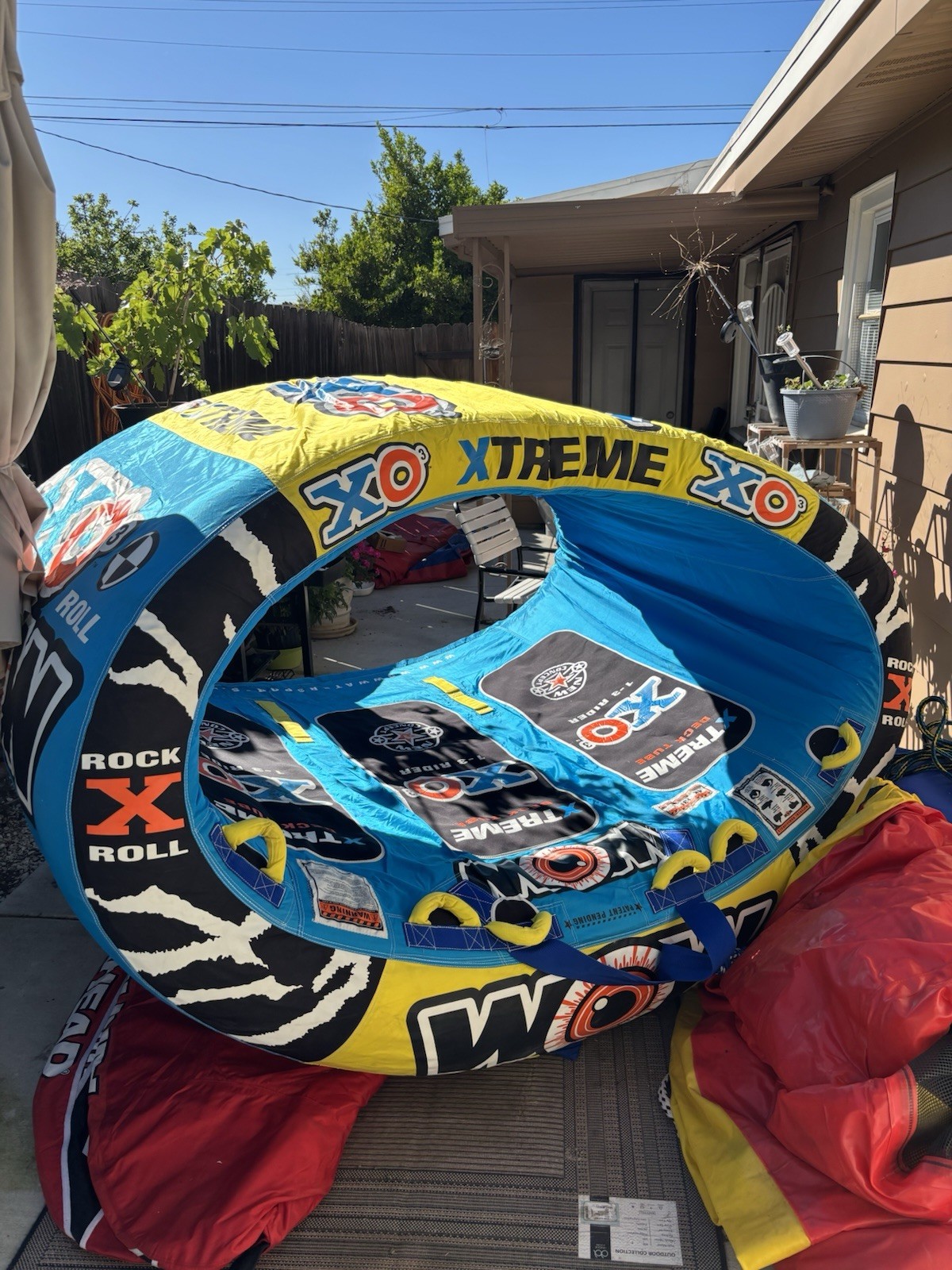 WOW Watersports XO XTREME Rock N Roll Towable Tube Nylon 1-3 Person