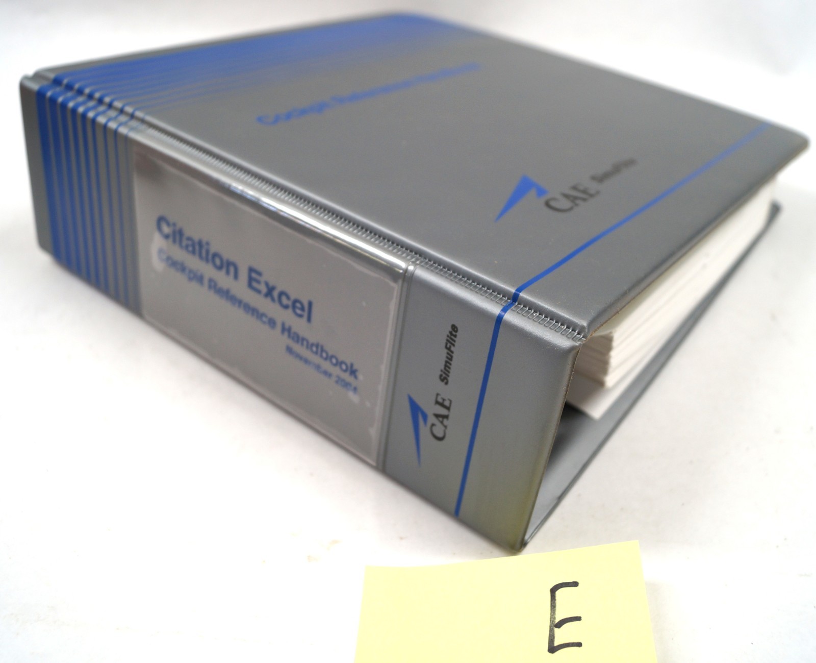 Citation Excel Cockpit Reference Handbook Nov 2004 CAE SimuFlite Binder F112A