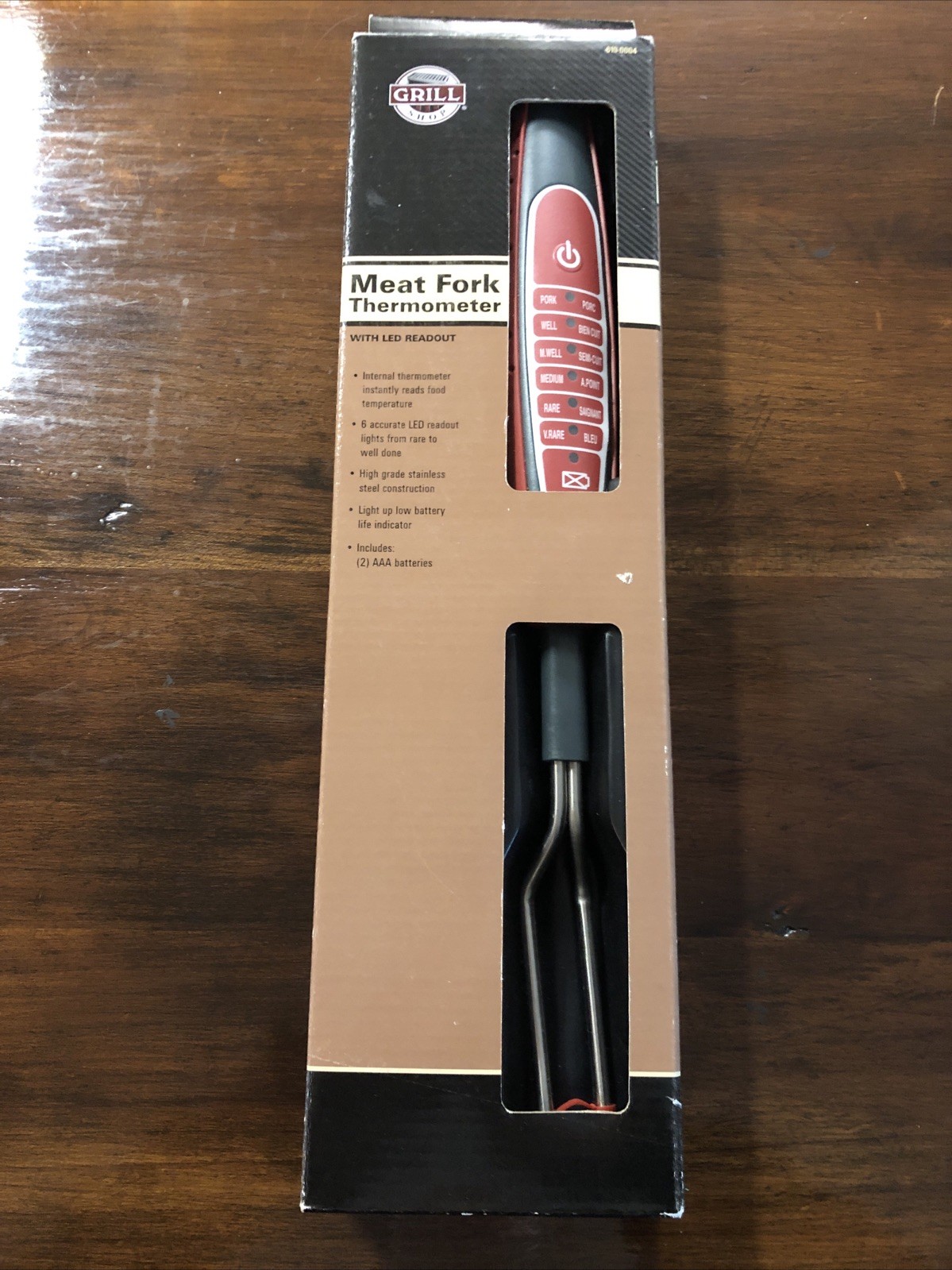 Grill Shop 619-0004 Meat Fork Thermometer – BBQ Meat Probe New