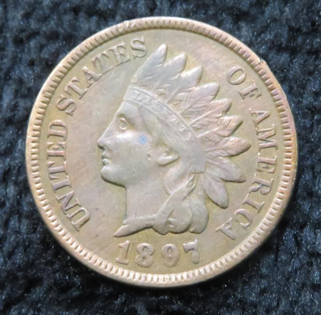 1897 Indian Head One Cent * Nice Looking Coin * 6248