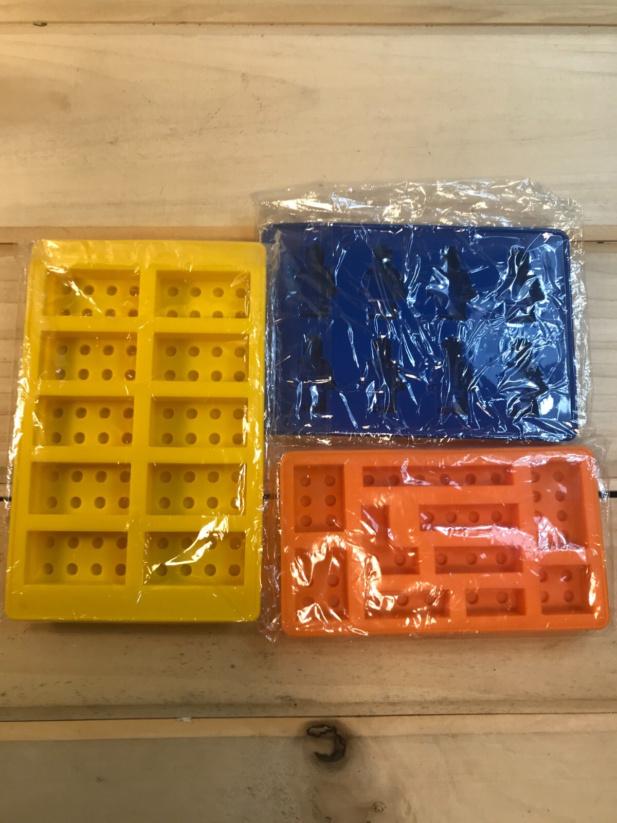 Building Blocks Figures Silicone Ice Candy Molds Unbranded Multi Color 3pk
