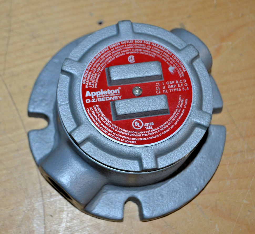Appleton O-Z Gedney ~ GU-GUA-GUJ-GR-GRF-EFHC Series ~ Box For Hazardous Location