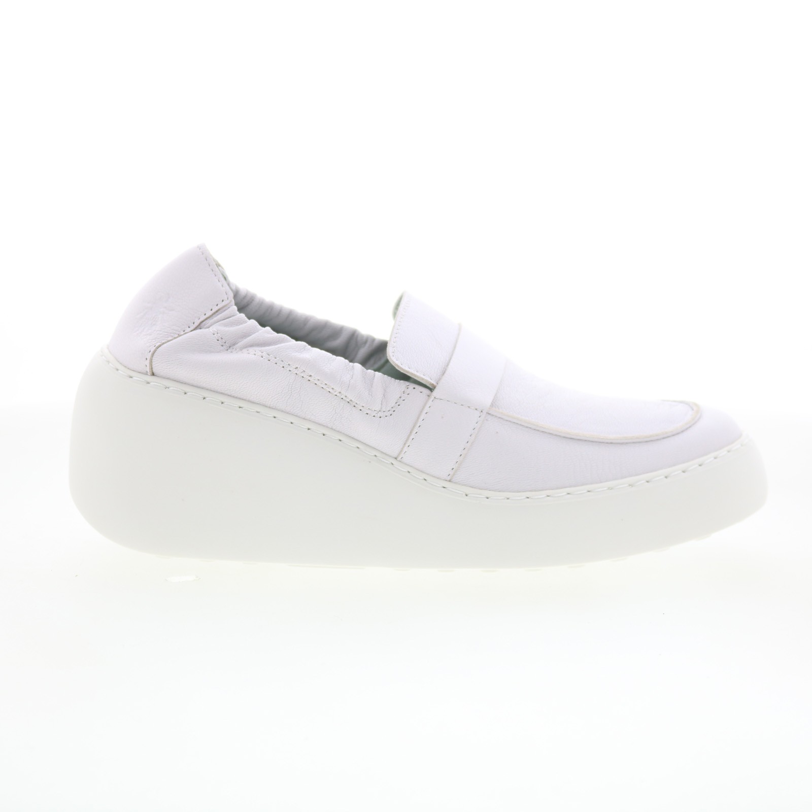 Fly London Duli DULI620FLY-003 Womens White Loafers & Slip Ons Casual Shoes