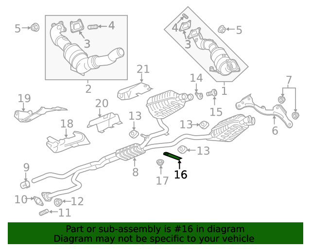 Genuine GM Exhaust Pipe Brace 23436600