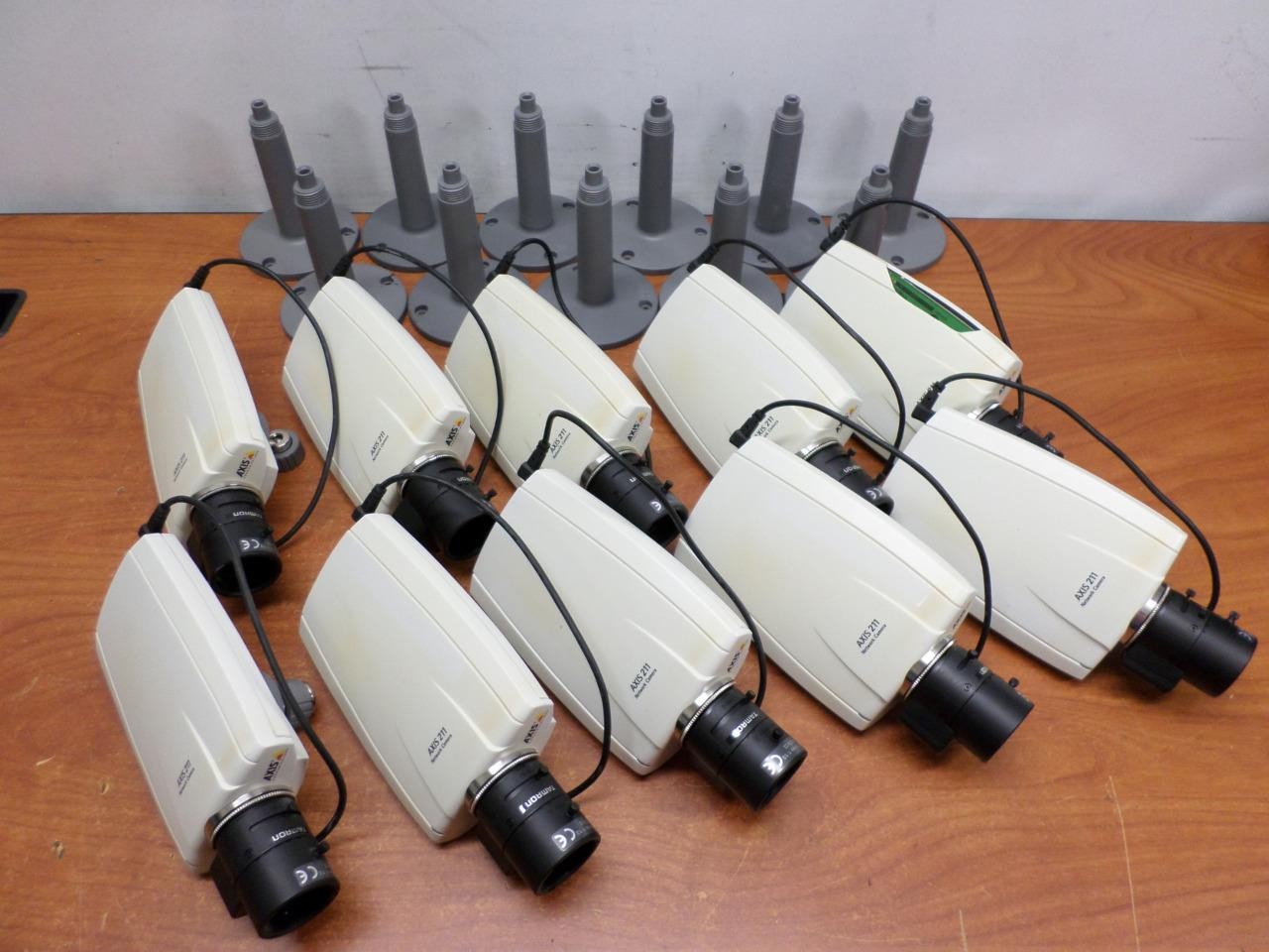 AXIS COMMUNICATIONS 211 0198-001-06 NETWORK Security CAMERA w/ TAMRON LENS (Lot)